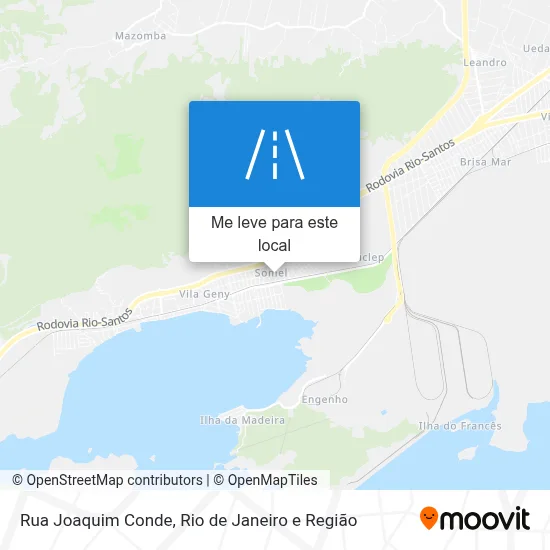 Rua Joaquim Conde mapa