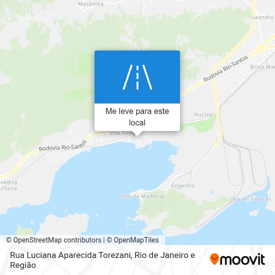 Rua Luciana Aparecida Torezani mapa