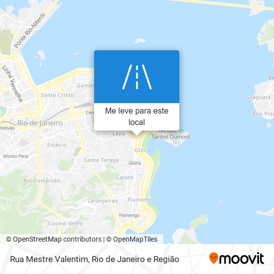 Rua Mestre Valentim mapa