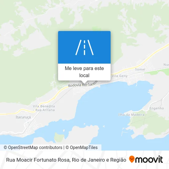 Rua Moacir Fortunato Rosa mapa