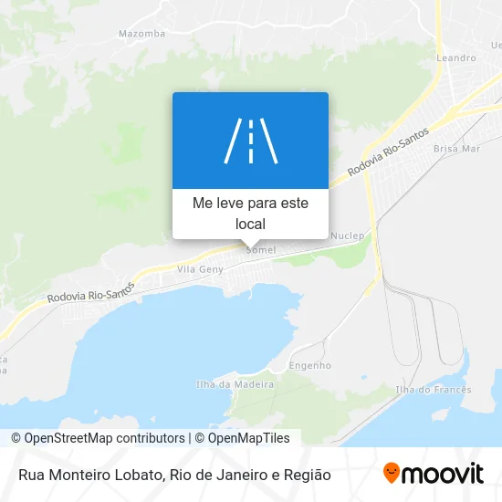 Rua Monteiro Lobato mapa