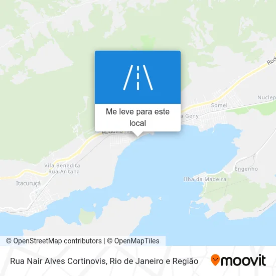 Rua Nair Alves Cortinovis mapa