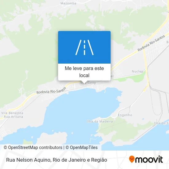 Rua Nelson Aquino mapa