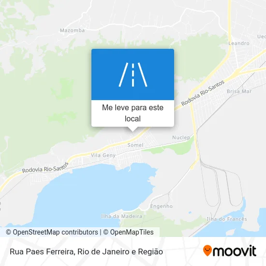 Rua Paes Ferreira mapa