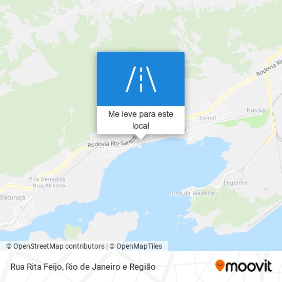 Rua Rita Feijo mapa