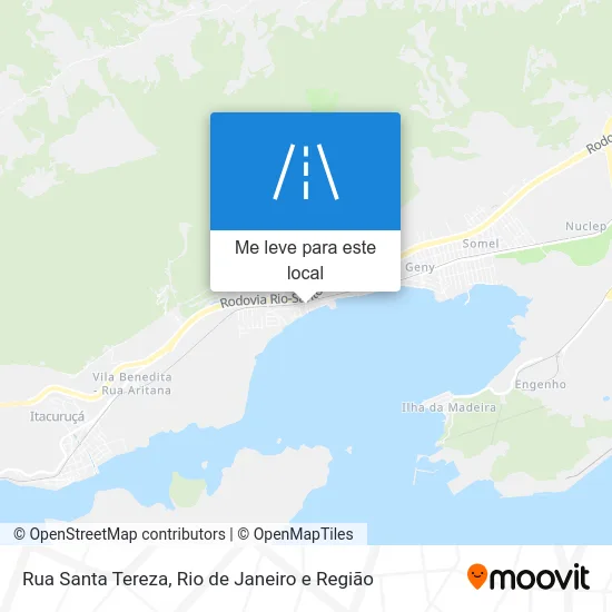 Rua Santa Tereza mapa
