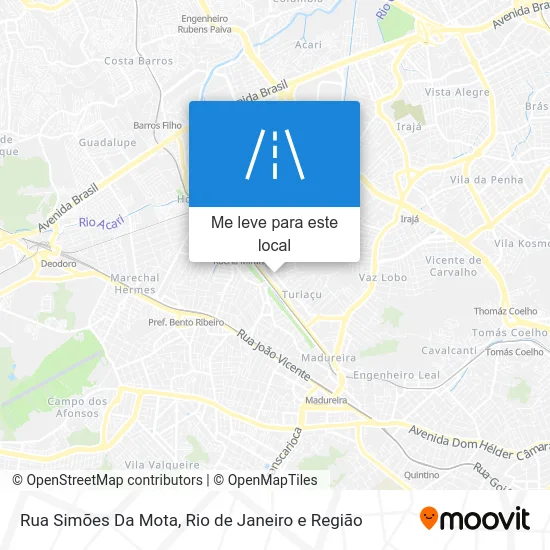 Rua Simões Da Mota mapa