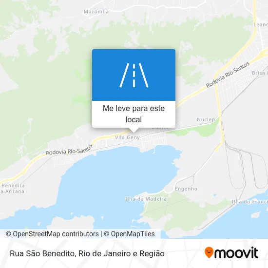 Rua São Benedito mapa