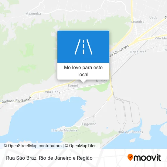 Rua São Braz mapa