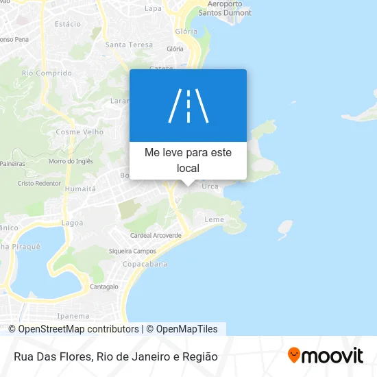 Rua Das Flores mapa
