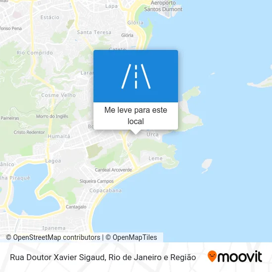 Rua Doutor Xavier Sigaud mapa