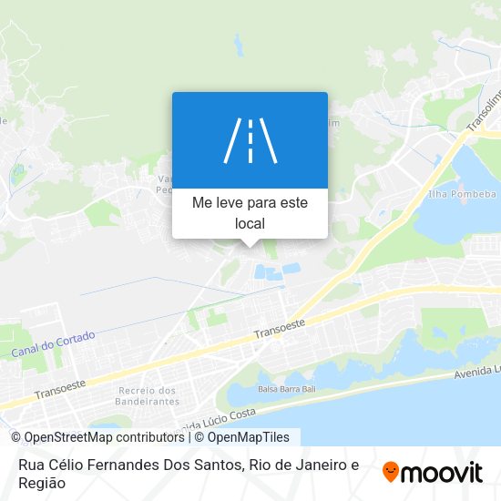 Rua Célio Fernandes Dos Santos mapa