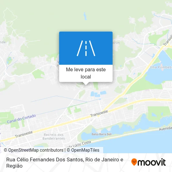 Rua Célio Fernandes Dos Santos mapa