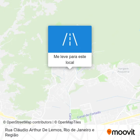 Rua Cláudio Arthur De Lemos mapa