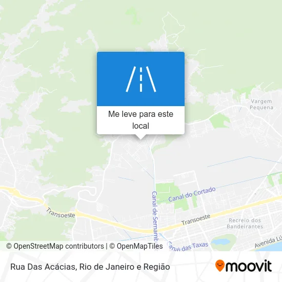 Rua Das Acácias mapa