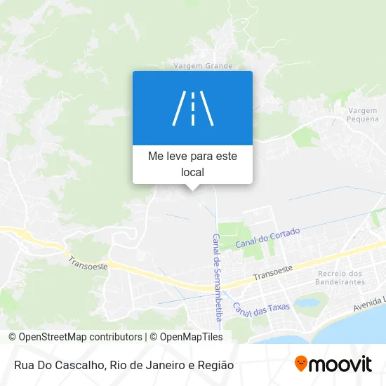 Rua Do Cascalho mapa