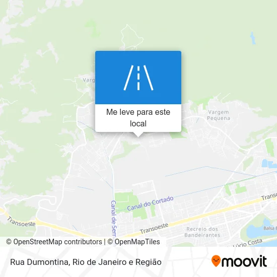Rua Dumontina mapa