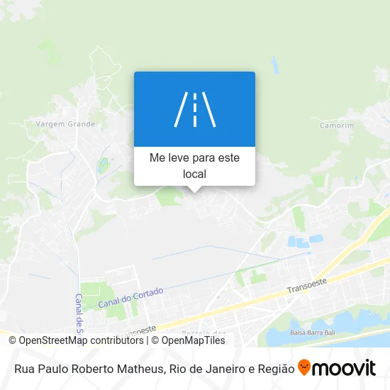 Rua Paulo Roberto Matheus mapa