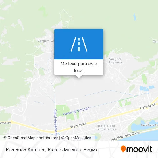 Rua Rosa Antunes mapa