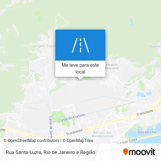 Rua Santa Luzia mapa