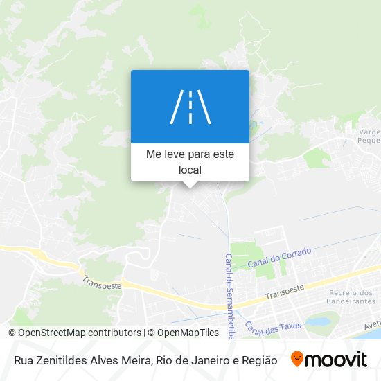 Rua Zenitildes Alves Meira mapa