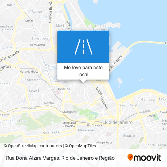 Rua Dona Alzira Vargas mapa
