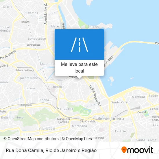 Rua Dona Camila mapa