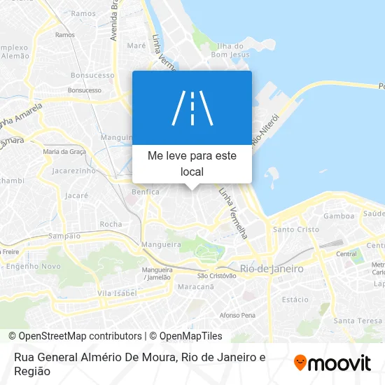 Rua General Almério De Moura mapa