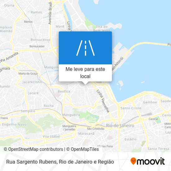 Rua Sargento Rubens mapa