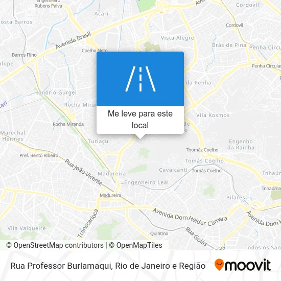 Rua Professor Burlamaqui mapa