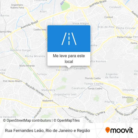 Rua Fernandes Leão mapa