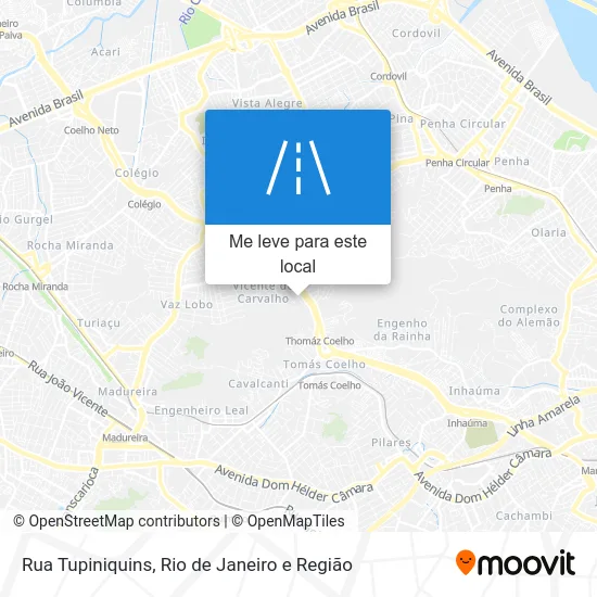 Rua Tupiniquins mapa