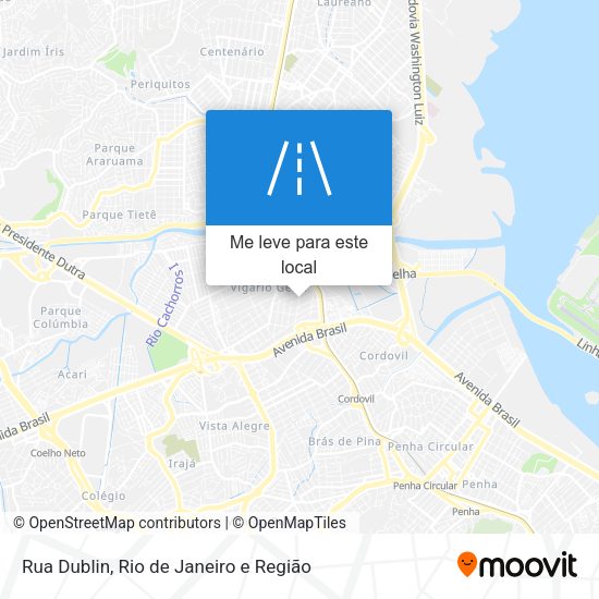 Rua Dublin mapa