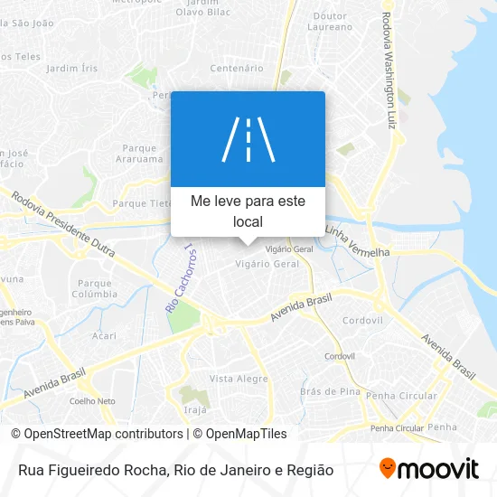 Rua Figueiredo Rocha mapa