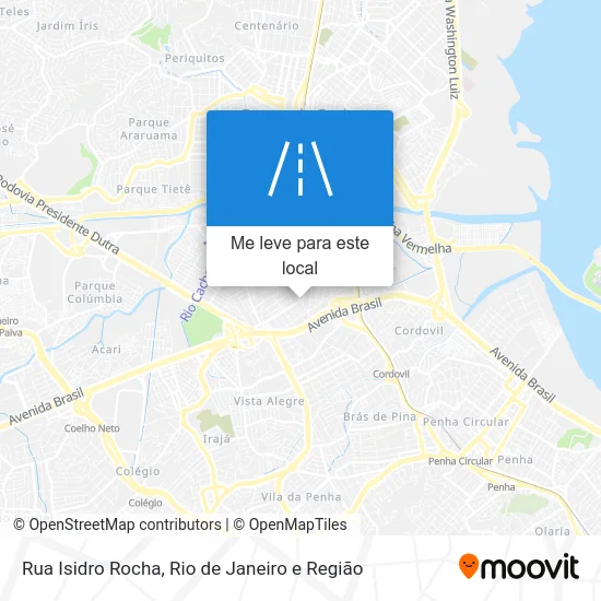 Rua Isidro Rocha mapa