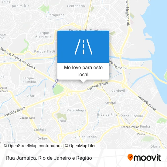 Rua Jamaica mapa