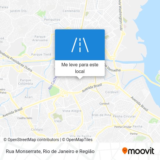 Rua Monserrate mapa