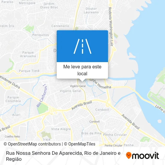 Rua Nossa Senhora De Aparecida mapa