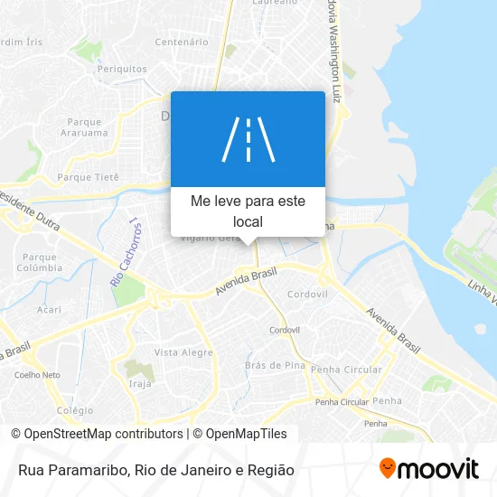 Rua Paramaribo mapa