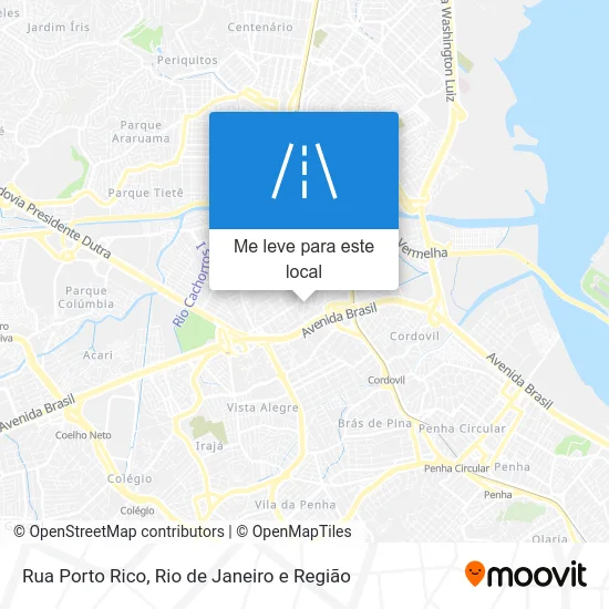 Rua Porto Rico mapa