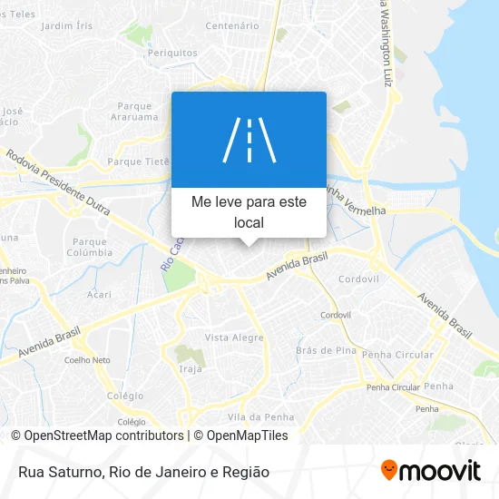 Rua Saturno mapa