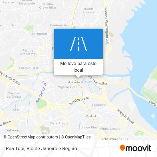 Rua Tupi mapa