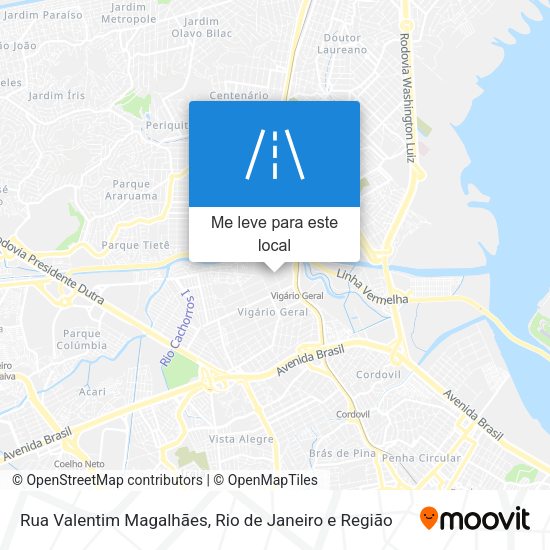Rua Valentim Magalhães mapa