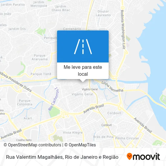 Rua Valentim Magalhães mapa