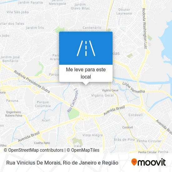 Rua Vinicius De Morais mapa