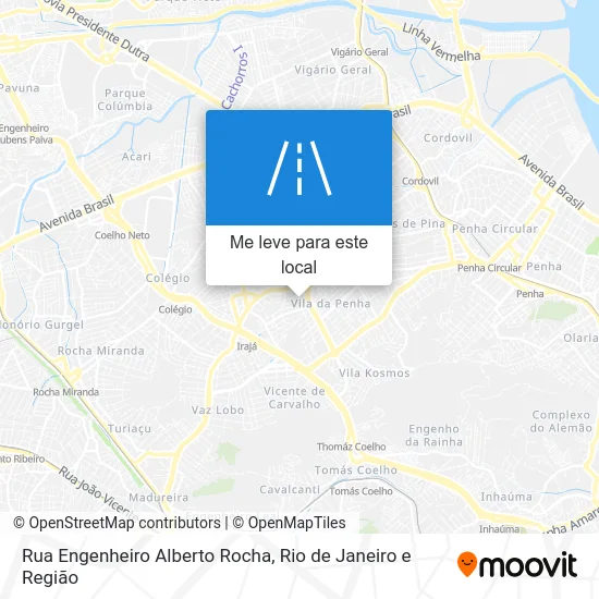 Rua Engenheiro Alberto Rocha mapa