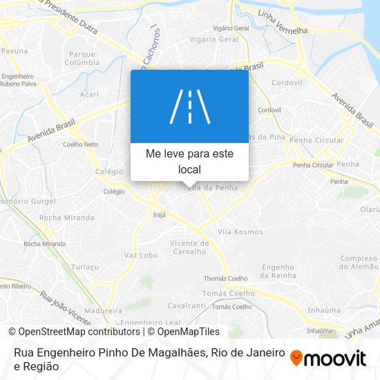 Rua Engenheiro Pinho De Magalhães mapa
