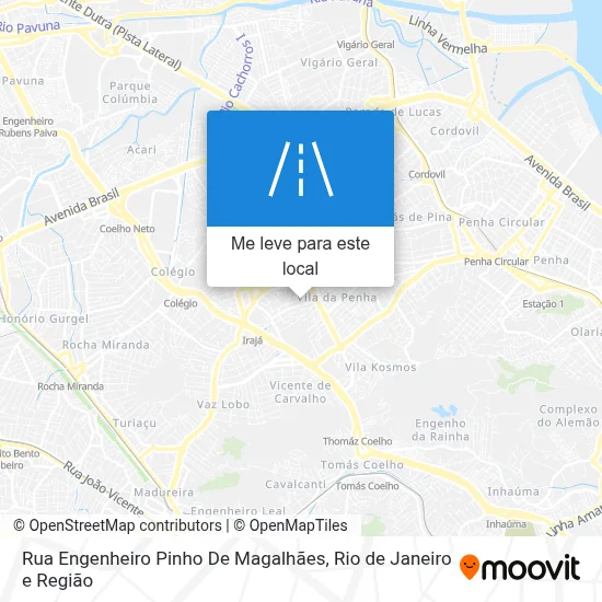 Rua Engenheiro Pinho De Magalhães mapa