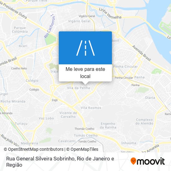 Rua General Silveira Sobrinho mapa