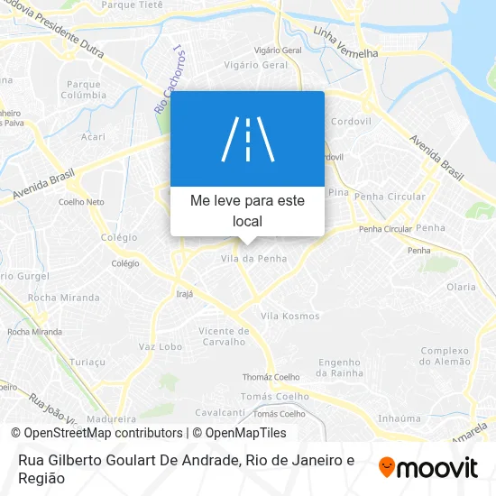 Rua Gilberto Goulart De Andrade mapa